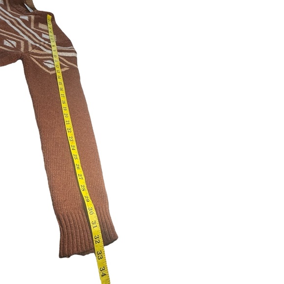 Passenger Thick Geometric Wool Blend Sweater Mens Size M Jumper Outdoor Retro - Picture 6 of 9